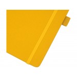 Блокнот Honua форматом A5 из переработанной бумаги с обложкой из переработанного ПЭТ, оранжевый