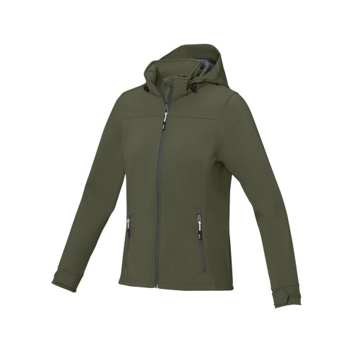 Куртка софтшел Ланглей женская, зеленый лесной