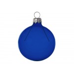 Стеклянный шар синий полупрозрачный, заготовка шара 6 см, цвет 61