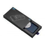 Магнитный беспроводной внешний аккумулятор со встроенными кабелями Мэни,быстаря зарядка, 10000 мАч, тёмно-синий