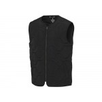 Quartz утепленный жилет унисекс из переработанного материала GRS - сплошной черный