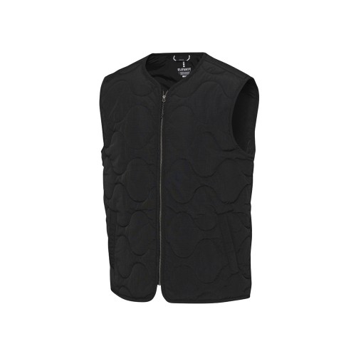 Quartz утепленный жилет унисекс из переработанного материала GRS - сплошной черный