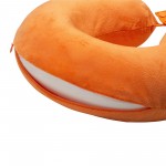 Подушка Basic из микрофибры с эффектом памяти U-shape, оранжевый