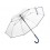 Зонт-трость 7112 Pure с прозрачным куполом, полуавтомат, прозрачный/синий navy