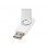 Флеш-карта Rotate USB 2.0 на 2 Гб, белый