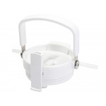 Термостакан Bronx объемом 900 мл из меди и переработанной нержавеющей стали, сертифицированной по стандарту RCS, с вакуумной изоляцией и крышкой с двойной функцией - Белый