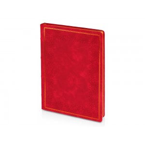 Ежедневник недатированный А4 Royal, красный с бронзовым срезом