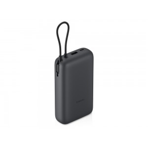 Внешний аккумулятор с встроенным кабелем Xiaomi Power Bank 20000mAh (Integrated Cable) GL Dark Gray
