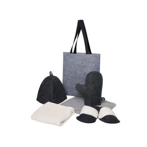 Банный набор с килтом Healing, мужской, двуцветный