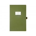 Ежедневник недатированный А5 Verde с нашивкой, зеленый