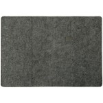 Двустороннее портфолио из рпет-фетра и искусственной кожи Felt, серый