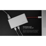 Хаб USB Rombica Type-C Hermes Red (Р)
