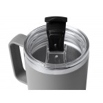 Термокружка Кенчер с двойными стенками из нержавеющей стали 304 и полипропилена, серый