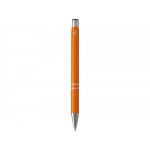 Шариковая ручка Moneta из переработанного алюминия (черные чернила) - Оранжевый