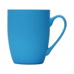 Кружка керамическая с покрытием софт тач голубая