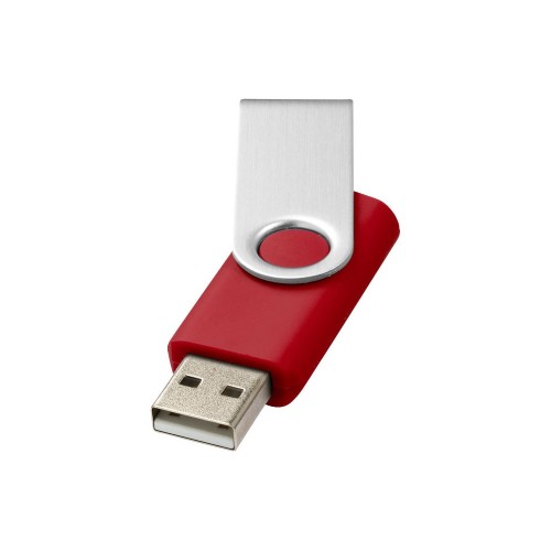 Флеш-карта Rotate USB 2.0 на 2 Гб, красный