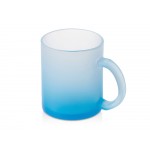 Стеклянная матовая кружка Омбре с градиентом для сублимации, синий