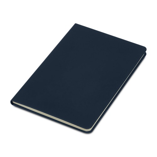 Блокнот в твердой обложке A5 Виспи в клетку, темно-синий