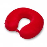 Подушка Basic из микрофибры с эффектом памяти U-shape, красный
