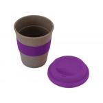 Стакан с силиконовой крышкой Cafe, фиолетовый
