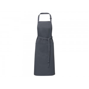 Фартук Andrea плотностью 240 г/м² с регулируемой завязкой на шее - Темно-серый