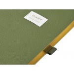 Ежедневник недатированный А5 Verde с нашивкой, зеленый