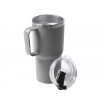 Термокружка Кенчер с двойными стенками из нержавеющей стали 304 и полипропилена, серый