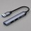 USB-хаб USB-A 3.0 + 2xUSB-A 2.0 + USB-C, серый, Deppa