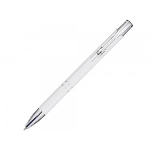 Шариковая ручка Moneta из переработанного алюминия (черные чернила) - Белый