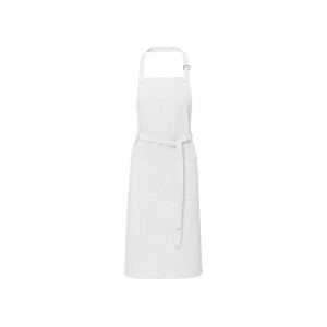 Фартук Andrea плотностью 240 г/м² с регулируемой завязкой на шее - Белый