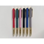 Ручка пластиковая шариковая Parliament, 0,7 мм, синие чернила, красный/золотистый