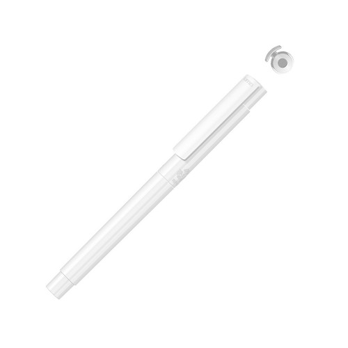 Капиллярная ручка в корпусе из переработанного материала rPET RECYCLED PET PEN PRO FL, белый с серебристым
