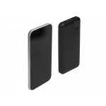 Внешний аккумулятор со встроенными кабелями Фрэйм, 10000мач, черный