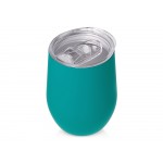 Термокружка Sense Gum, soft-touch, непротекаемая крышка, 370мл, крафтовая упаковка, бирюзовый 320C