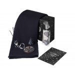 Подарочный набор с пледом, свечой и диффузором, черный