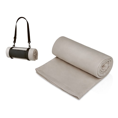 Плед Нежность с плечевым ремнем, светло -серый Плед Нежность с плечевым ремнем, светло -серый