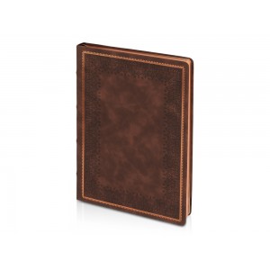 Ежедневник недатированный А4 Royal, коричневый с бронзовым срезом
