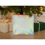 Подарочная коробка с голографическим шубером Aurora, L, вн. размер 260х260х100 мм.
