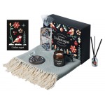 Подарочный набор с пледом, свечой и диффузором