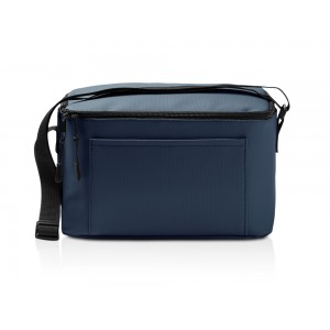 Сумка-холодильник из искусственной кожи с регулируемыми ручками Дэнвер (DENVER), темно-синий