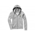 Толстовка Арора женская с капюшоном, серый меланж