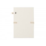 Блокнот с подставкой для телефона из пробки Milky S, молочно-белый