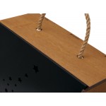 Подарочная коробка из фанеры Constellation 330х220х100 мм, фанера 6 мм, крышка на выдвижных пазах черная ЛХДФ 3 мм, бечевка