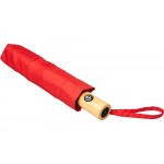 Автоматический складной зонт Bo из переработанного ПЭТ-пластика, красный