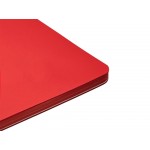 Блокнот Audrey А5 на сшивке в гибкой обложке софт-тач, красный