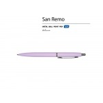 Ручка металлическая шариковая San Remo, софт-тач, 1.0 мм, сиреневый