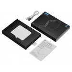 Внешний аккумулятор со встроенным кабелем USB-C Дэнси, 5000 мАч, белый