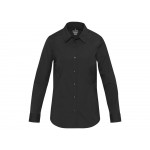 Carnelian женская рубашка из поплина - сплошной черный