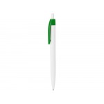 Ручка пластиковая шариковая HINDRES, белый/папоротник