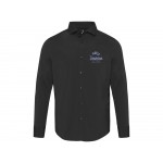 Carnelian мужская рубашка из поплина - сплошной черный